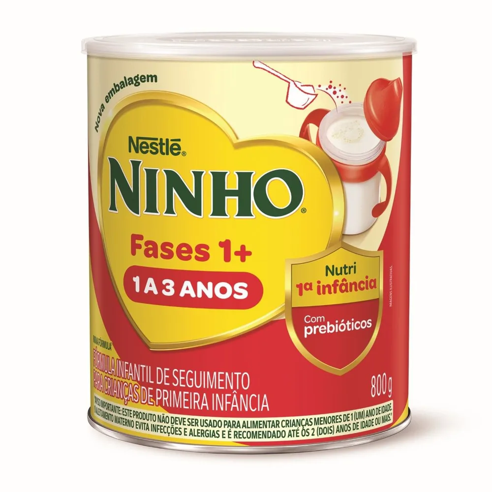 Fórmula Infantil Ninho Primeira Infância 1 a 3 Anos Nutri Fases 1+ 800g