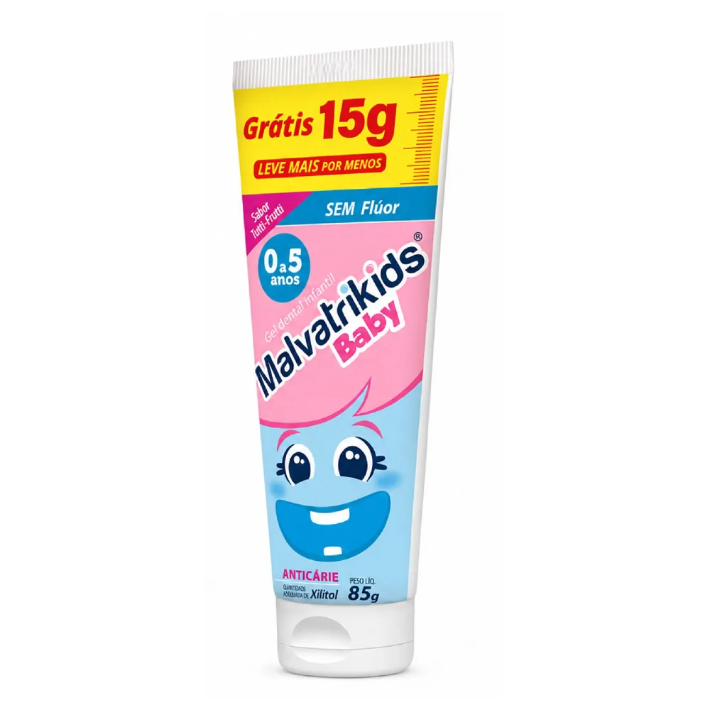 Gel Dental Malvatrikids Baby Tutti Frutti 85g