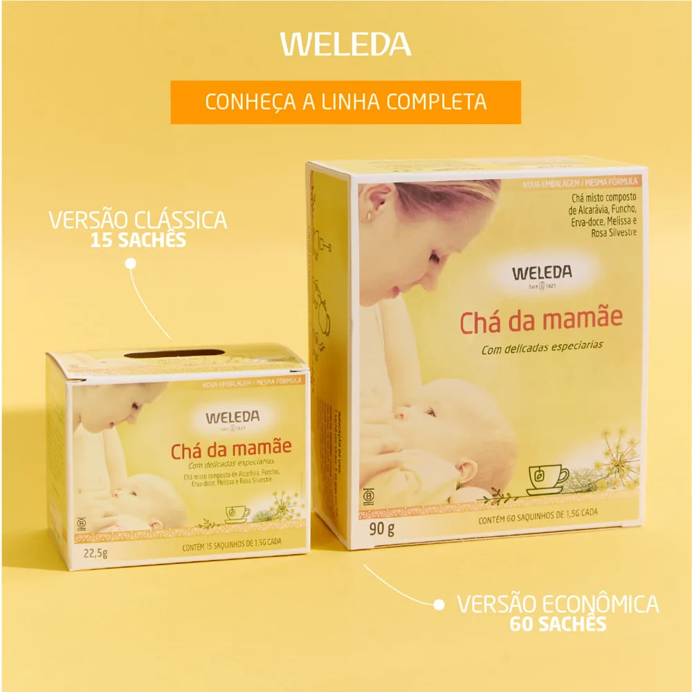 Chá Weleda Misto para Mamãe 15 Sachês