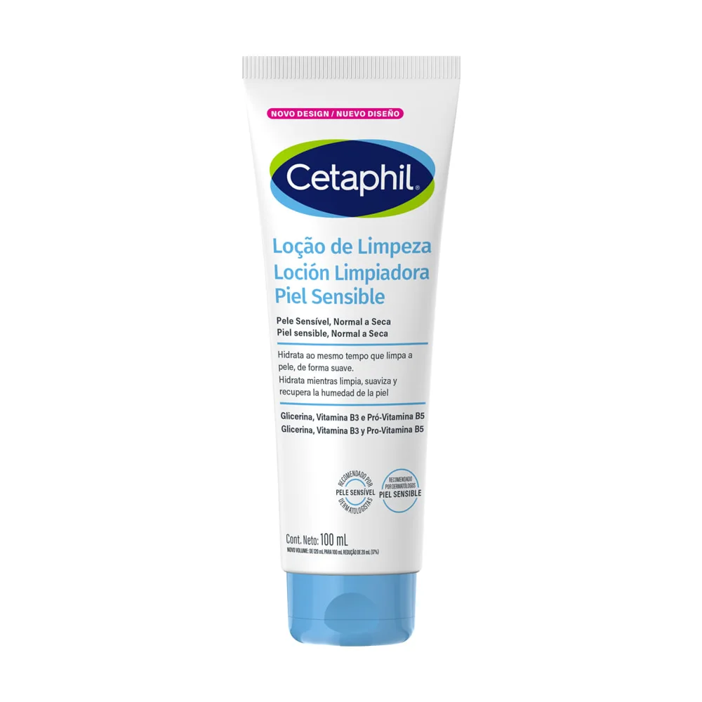 Loção De Limpeza Cetaphil Sem Fragrância Vitamina B3 E Pró-Vitamina B5 100ml