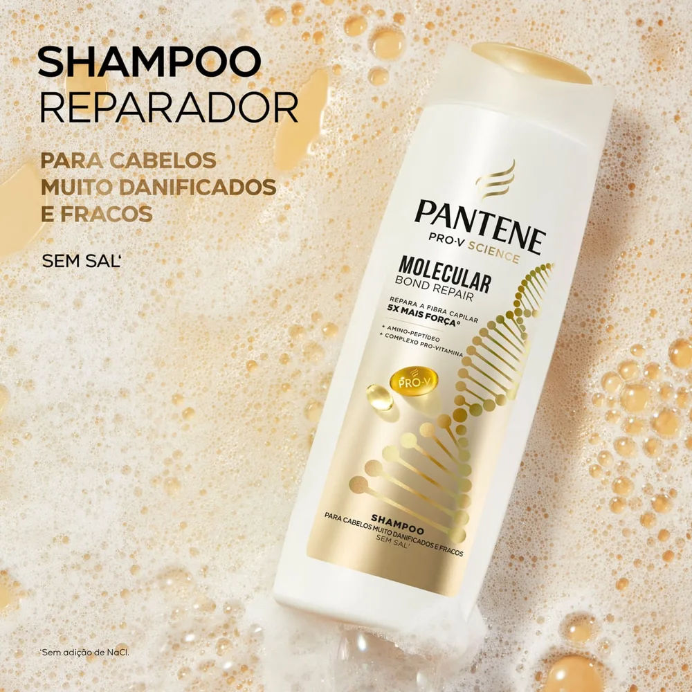 Kit Pantene Shampoo 300ml + Condicionador 150ml Molecular Bond Repair