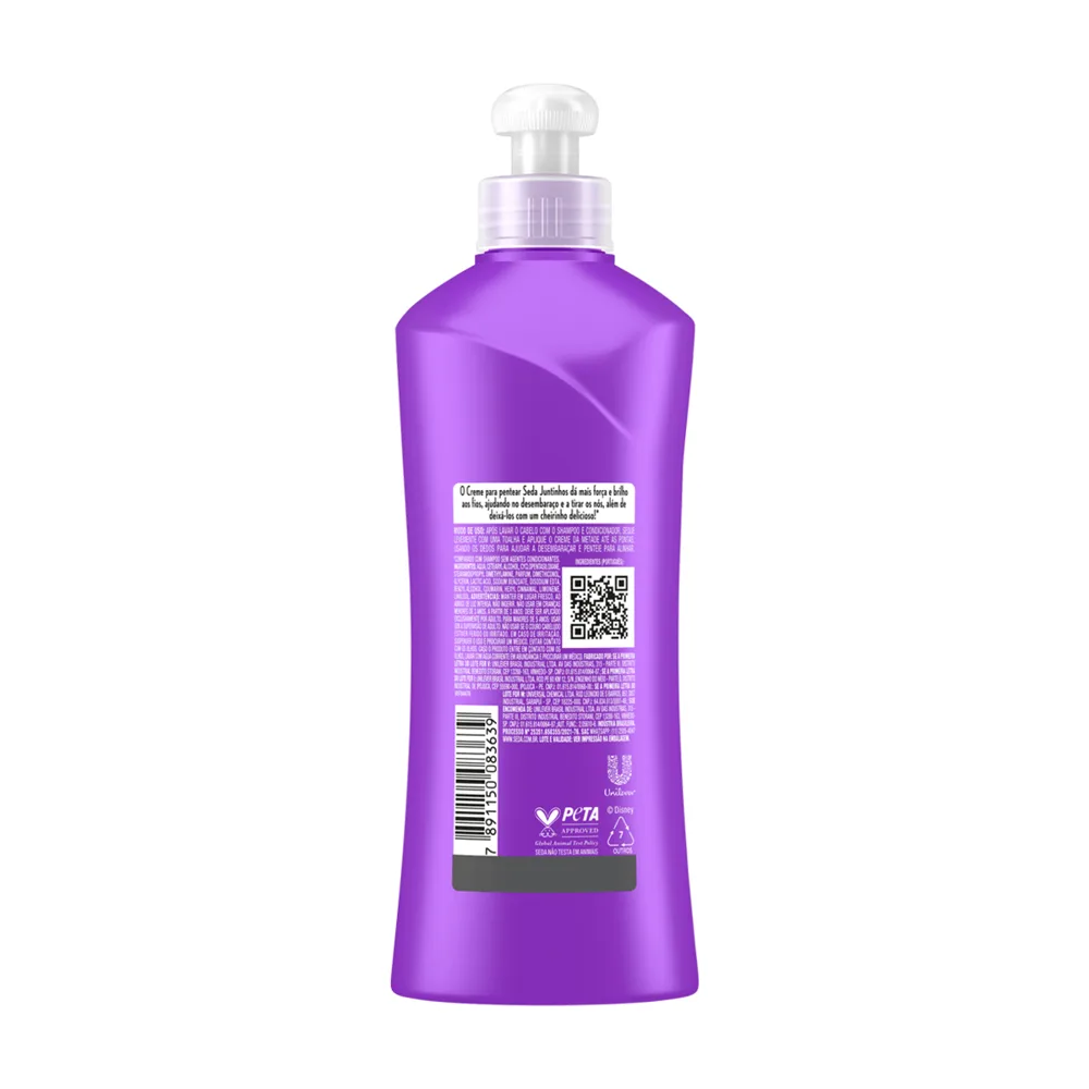 Creme para Pentear Infantil Seda Juntinhos Frozen Brilho Encantado 300ml