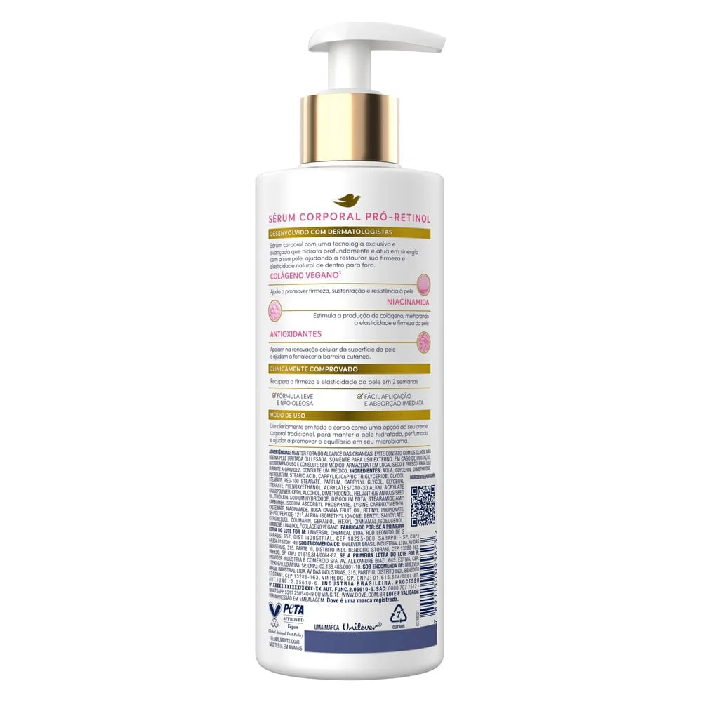 Sérum Corporal Dove Pró-Retinol Firmador 380ml
