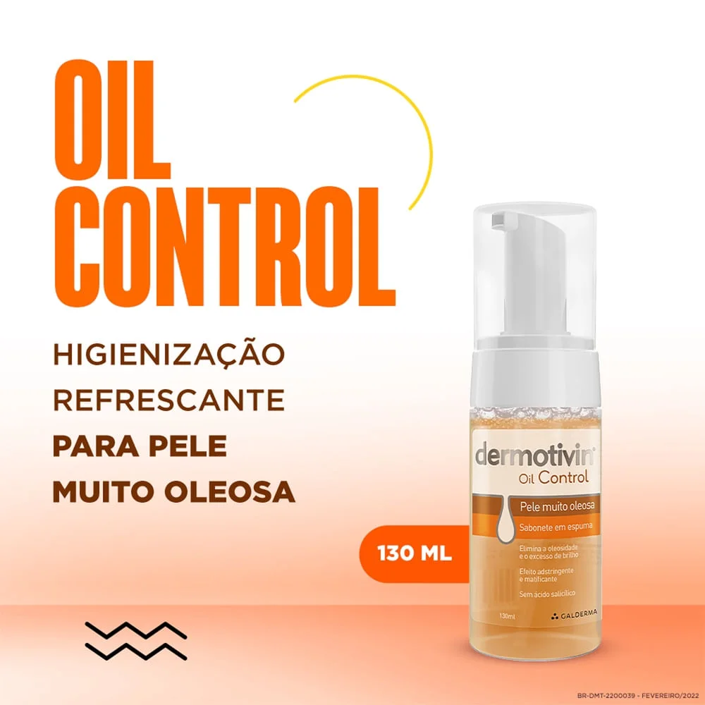 Sabonete em Espuma Facial Dermotivin Control130ml