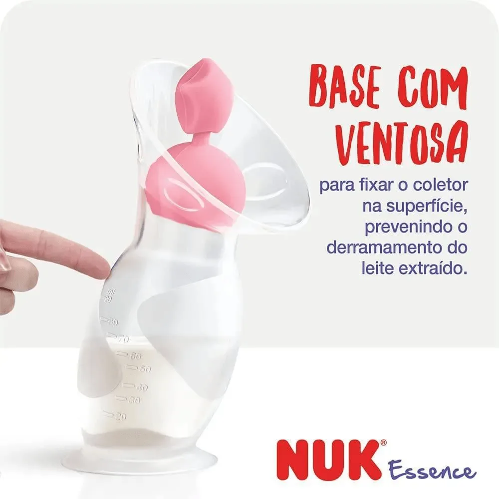 Bomba de Tirar Leite NUK Essence Manual Antivazamento com Ventosa Silicone 1 Unidade