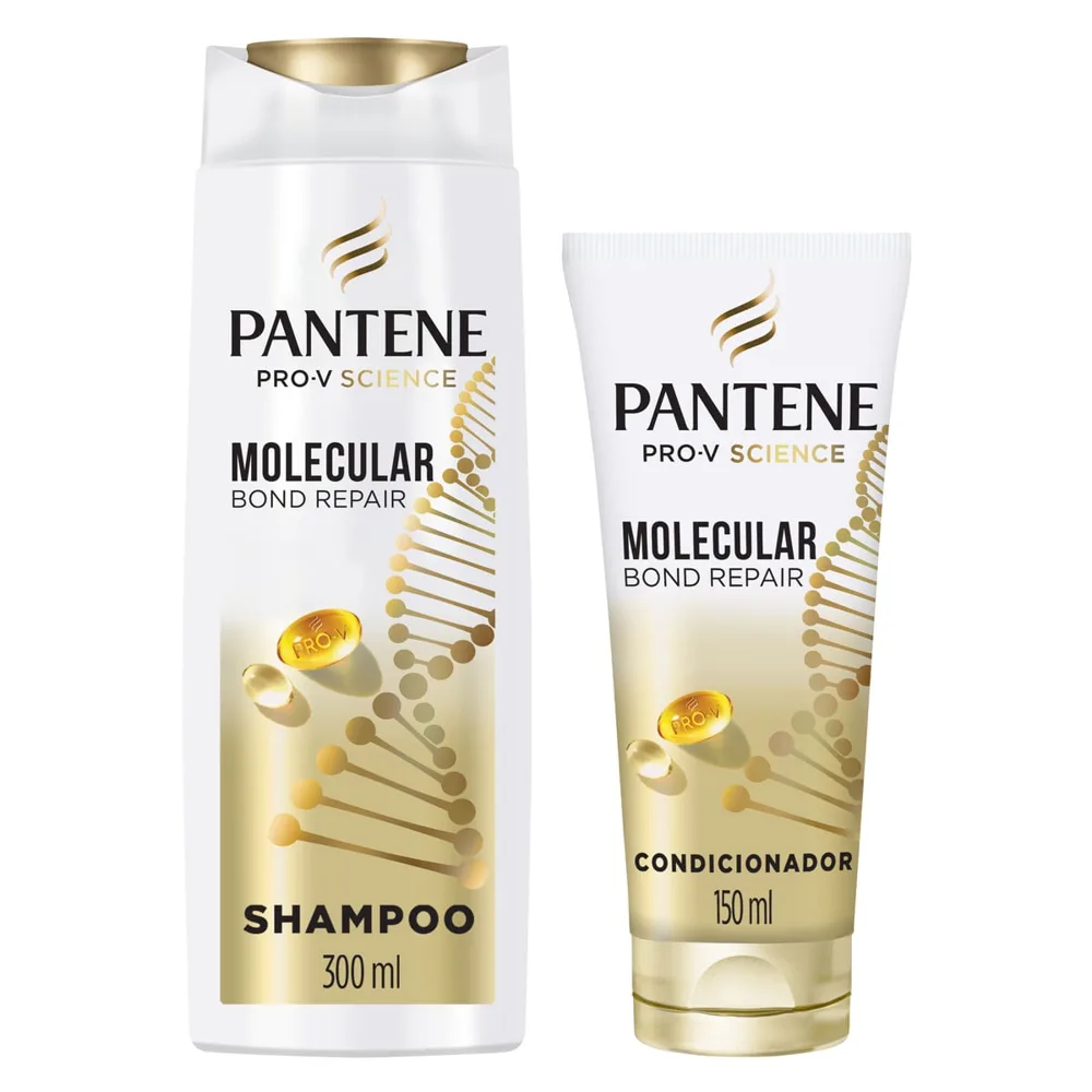 Kit Pantene Shampoo 300ml + Condicionador 150ml Molecular Bond Repair