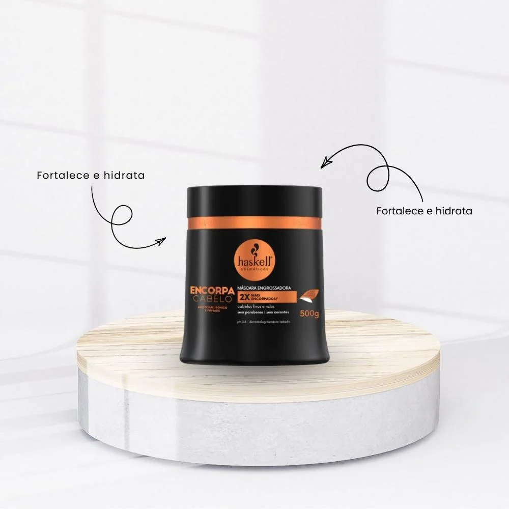 Haskell Encorpa Cabelo - Máscara Volume Tratamento - 500g