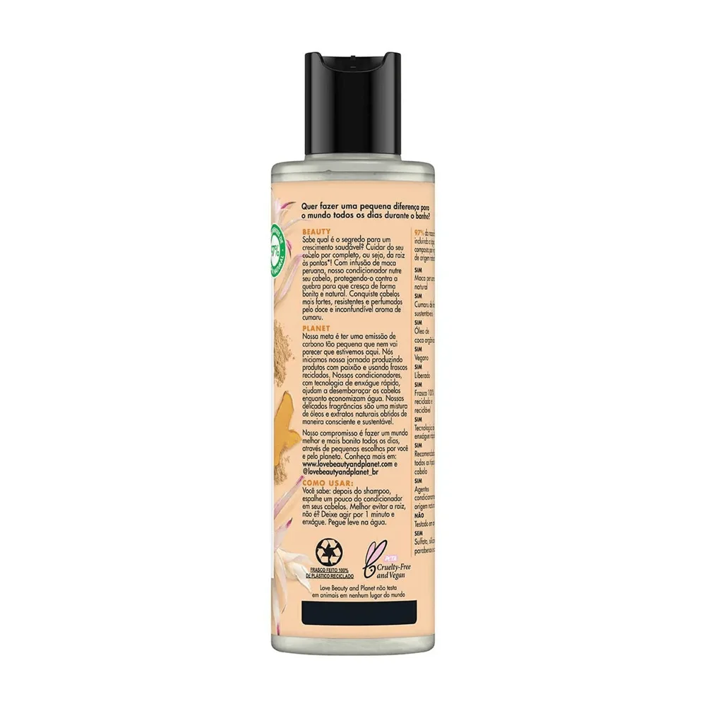Condicionador Love Beauty & Planet Crescimento Saudável Vegano 300ml