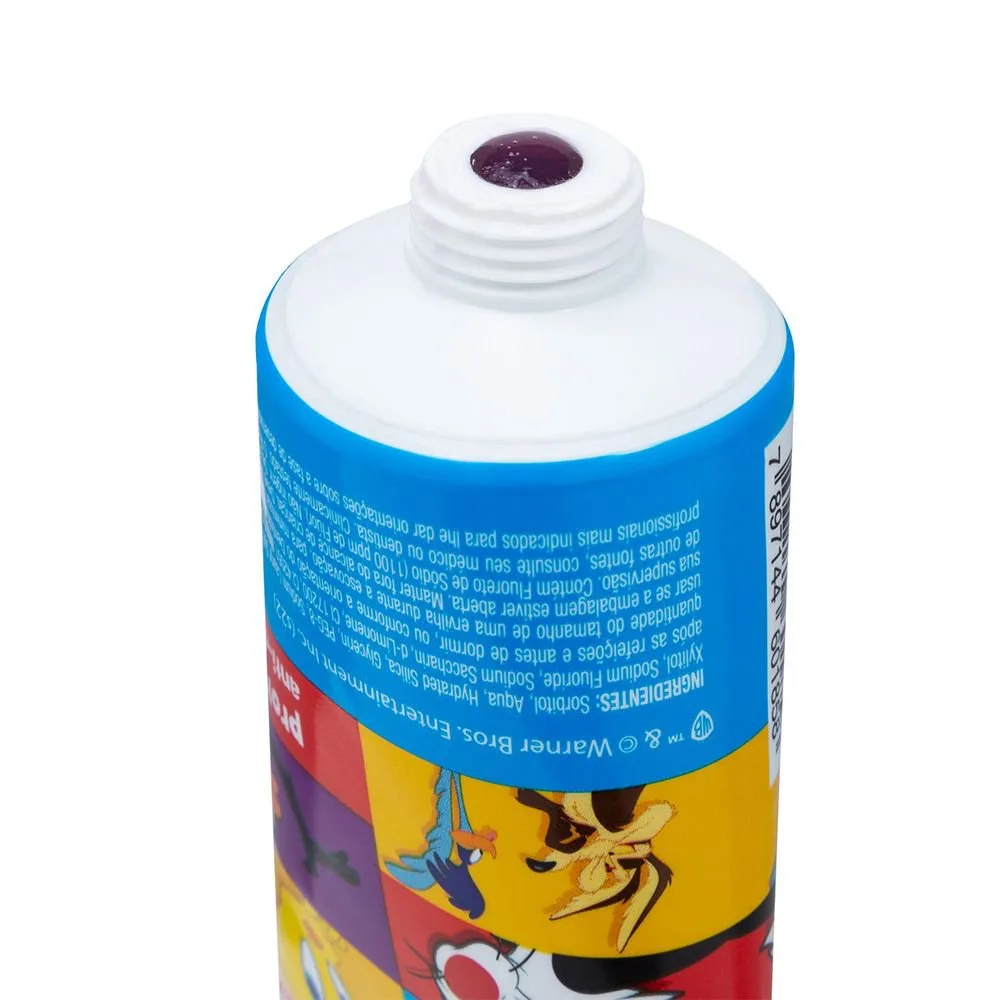 Gel Dental Infantil Bitufo Looney Tunes Com Flúor Sabor Tutti-Frutti 90g
