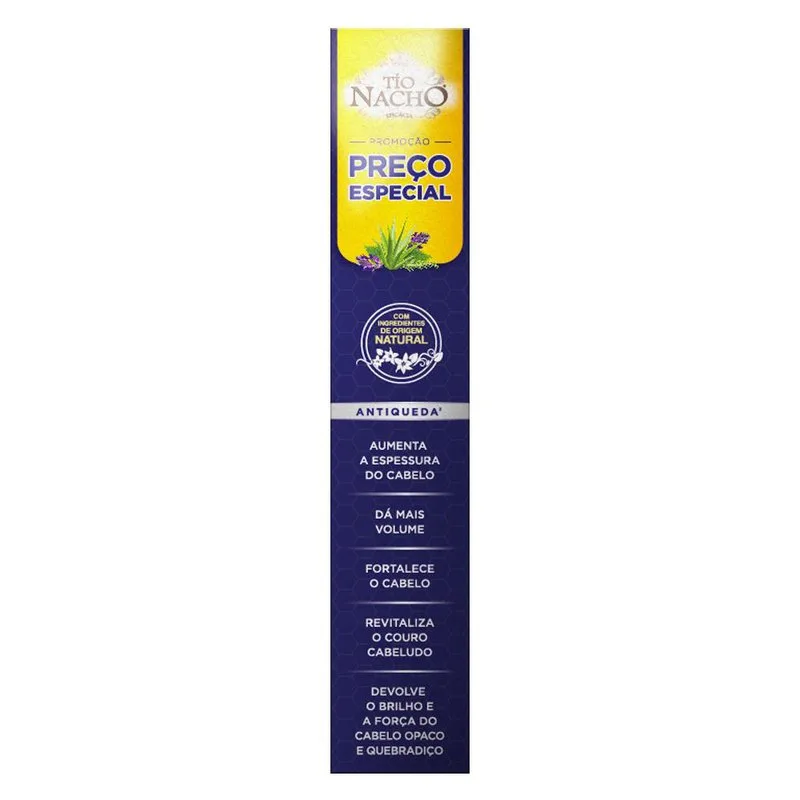 Kit Shampoo Tío Nacho Antiqueda Engrossador 415ml 1 Unidade + Condicionador Tío Nacho Antiqueda Engrossador 200ml 1 Unidade