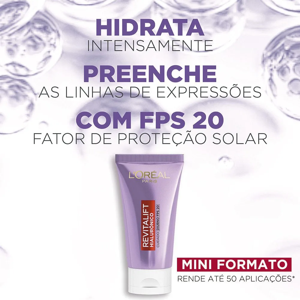 Creme Facial L'Oréal Paris Revitalift Hialurônico Anti Idade Diurno FPS 20 25g