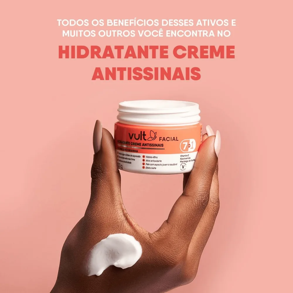 Hidratante Facial Vult Antissinais 7 em 1 100g