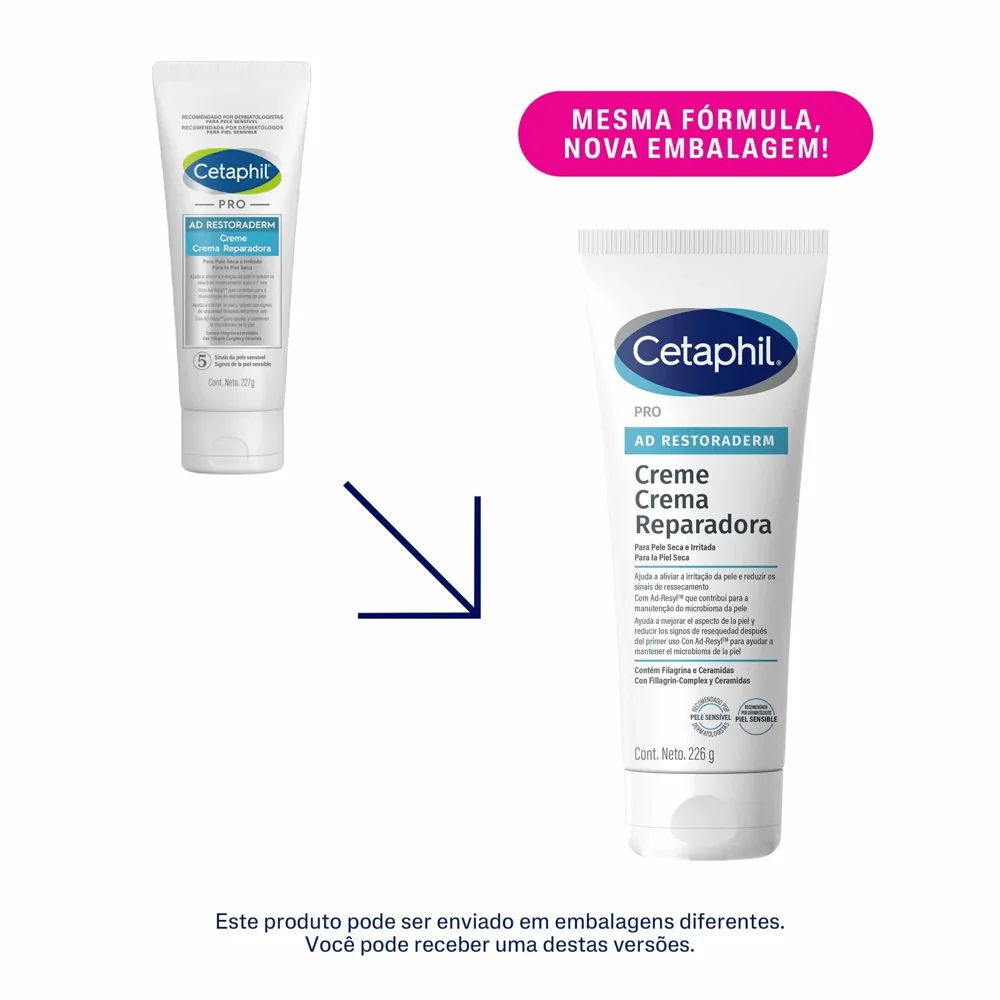 Creme Corporal Cetaphil Pro AD Restoraderm Hidratante 227g