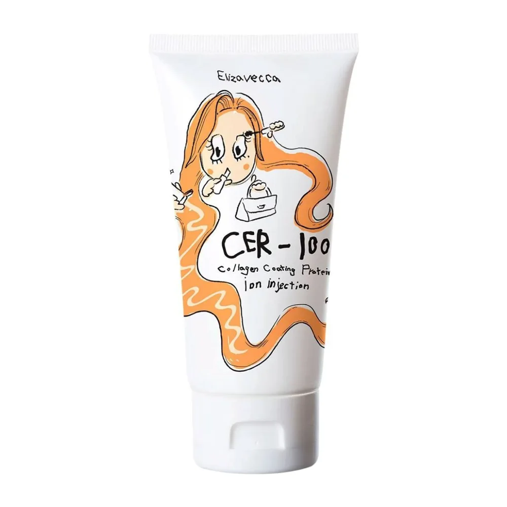 Máscara De Tratamento Capilar Elizavecca Cer-100 Collagen Coating Protein Ion Injection 50ml