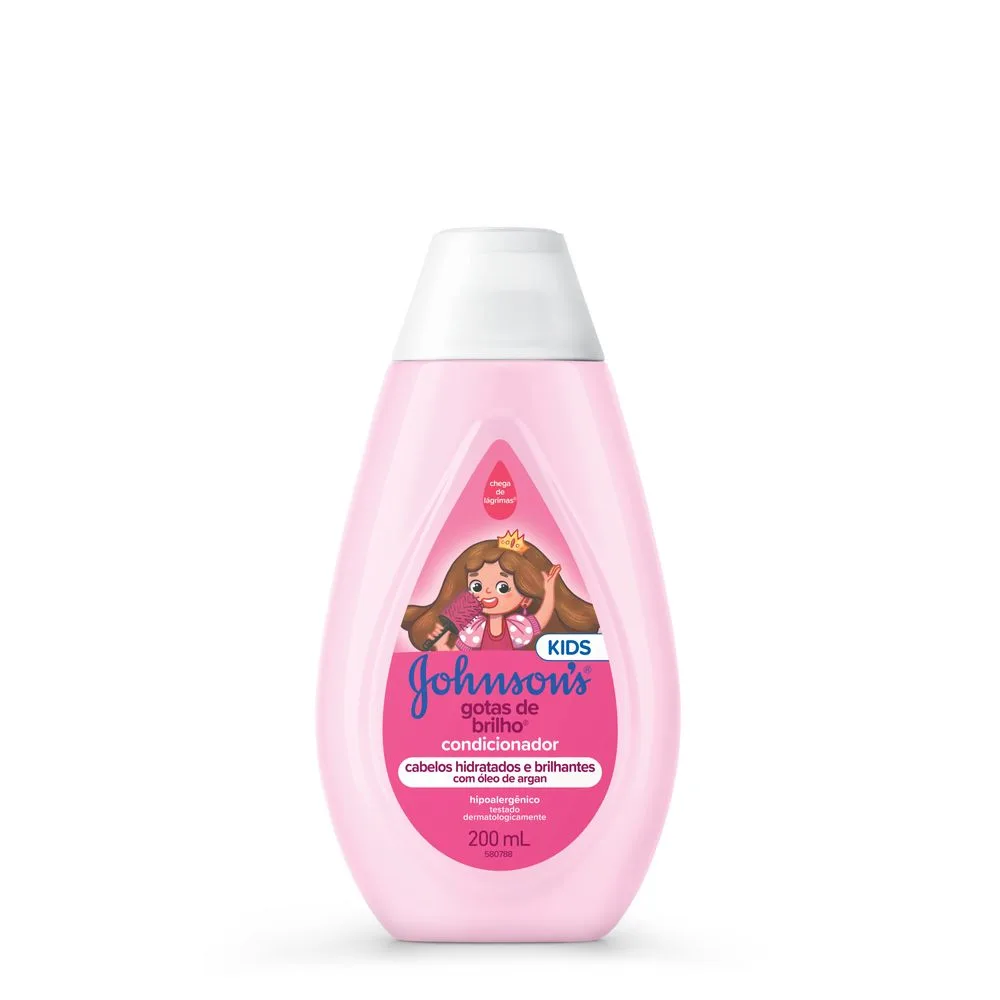 Condicionador Infantil Johnson's Baby Gotas de Brilho 200ml