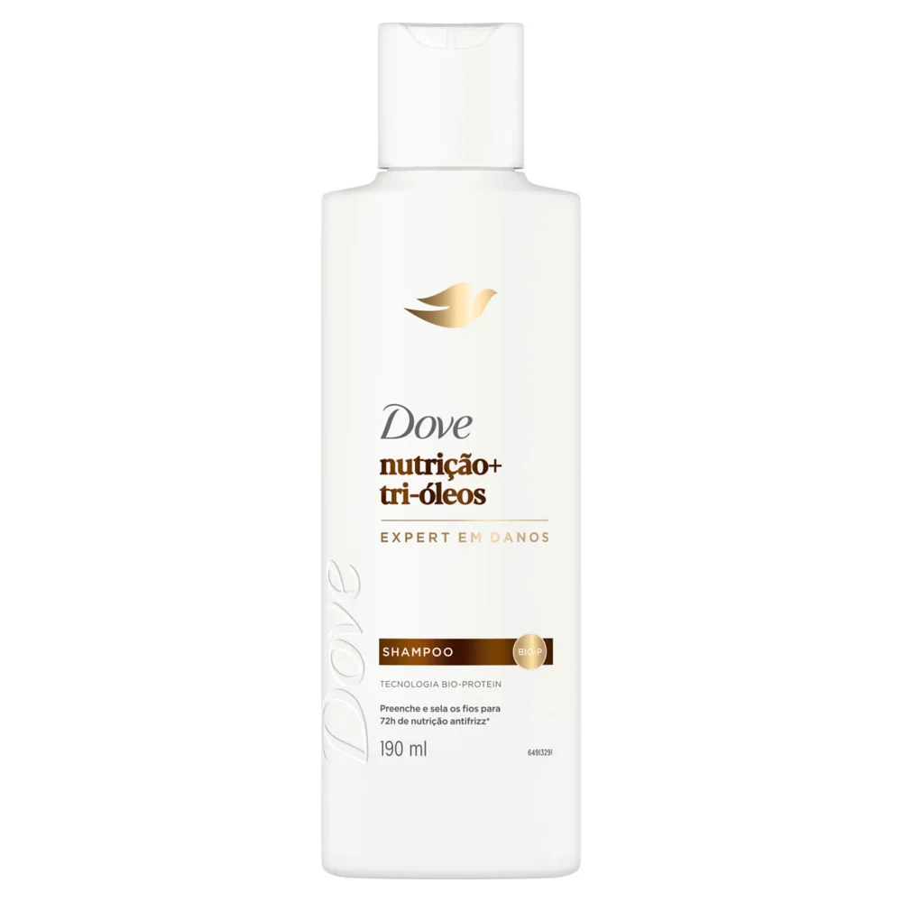 Shampoo Dove Nutrição + Tri-Óleos 190ml