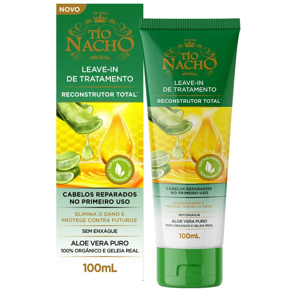 Leave-in Tío Nacho Reconstrutor Total 100% Orgânico 100ml