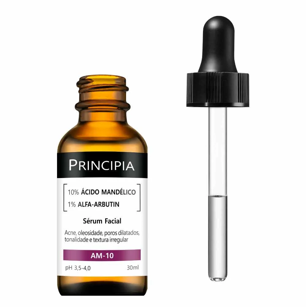 Sérum Facial Principia AM-10 com Ácido Mandélico 10% e Alfa Arbutin 1% 30ml