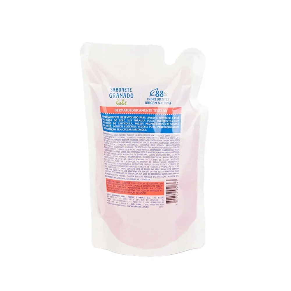 Sabonete Líquido Granado Bebê Calêndula Refil 250ml