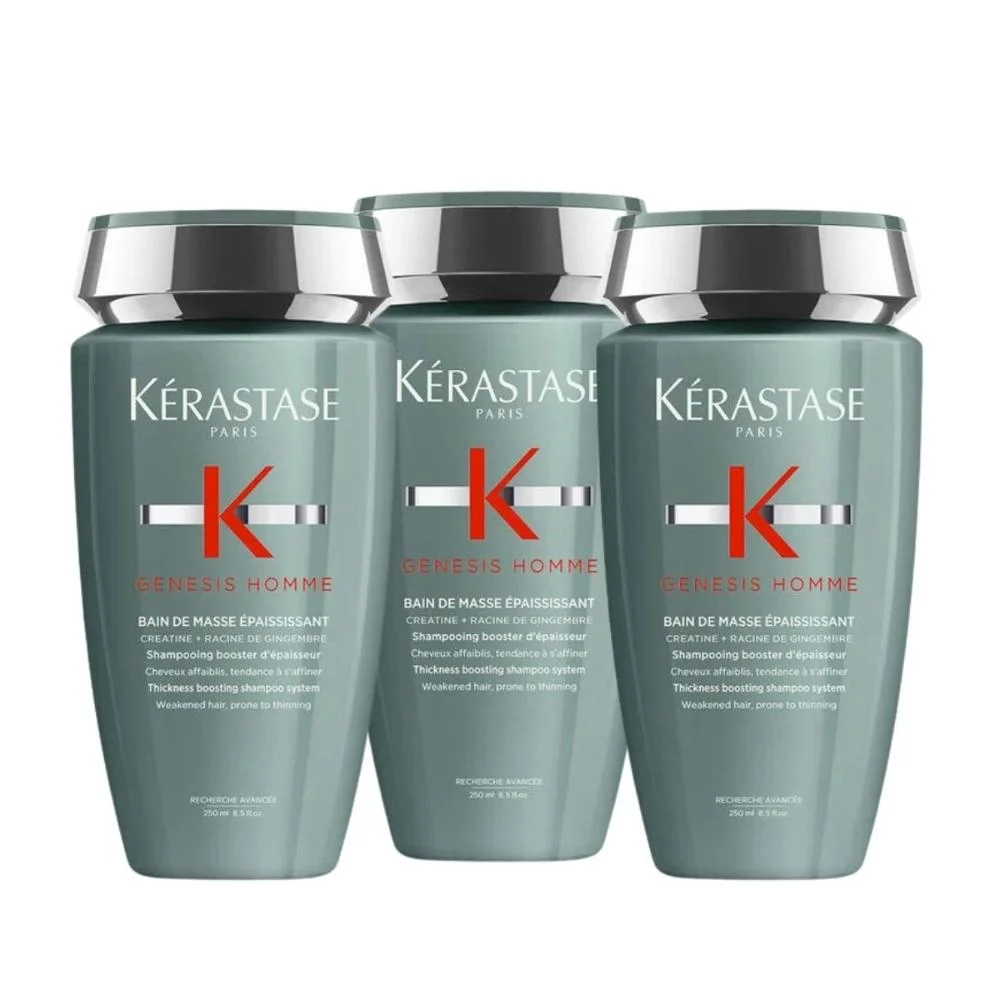 Kérastase Genesis Homme Bain Masse Kit 3 Shampoo 250ml