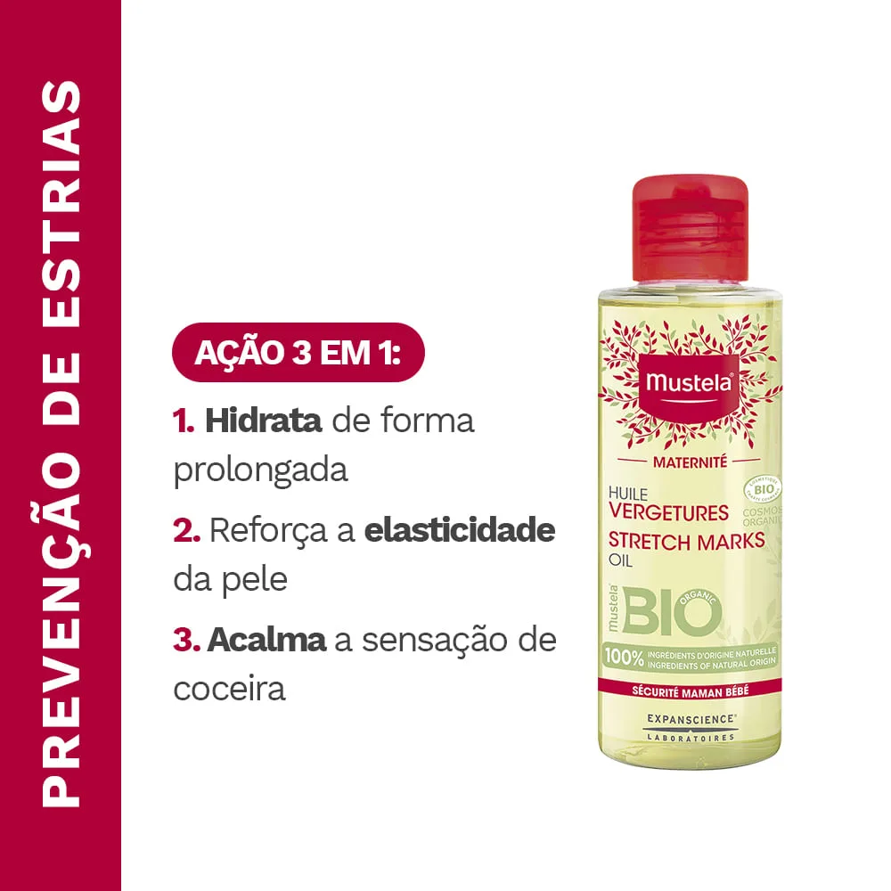Óleo Corporal Mustela Maternité Para Estrias 105ml