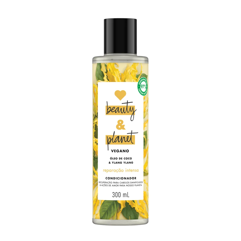 Condicionador Love Beauty & Planet Reparação Intensa Vegano 300ml