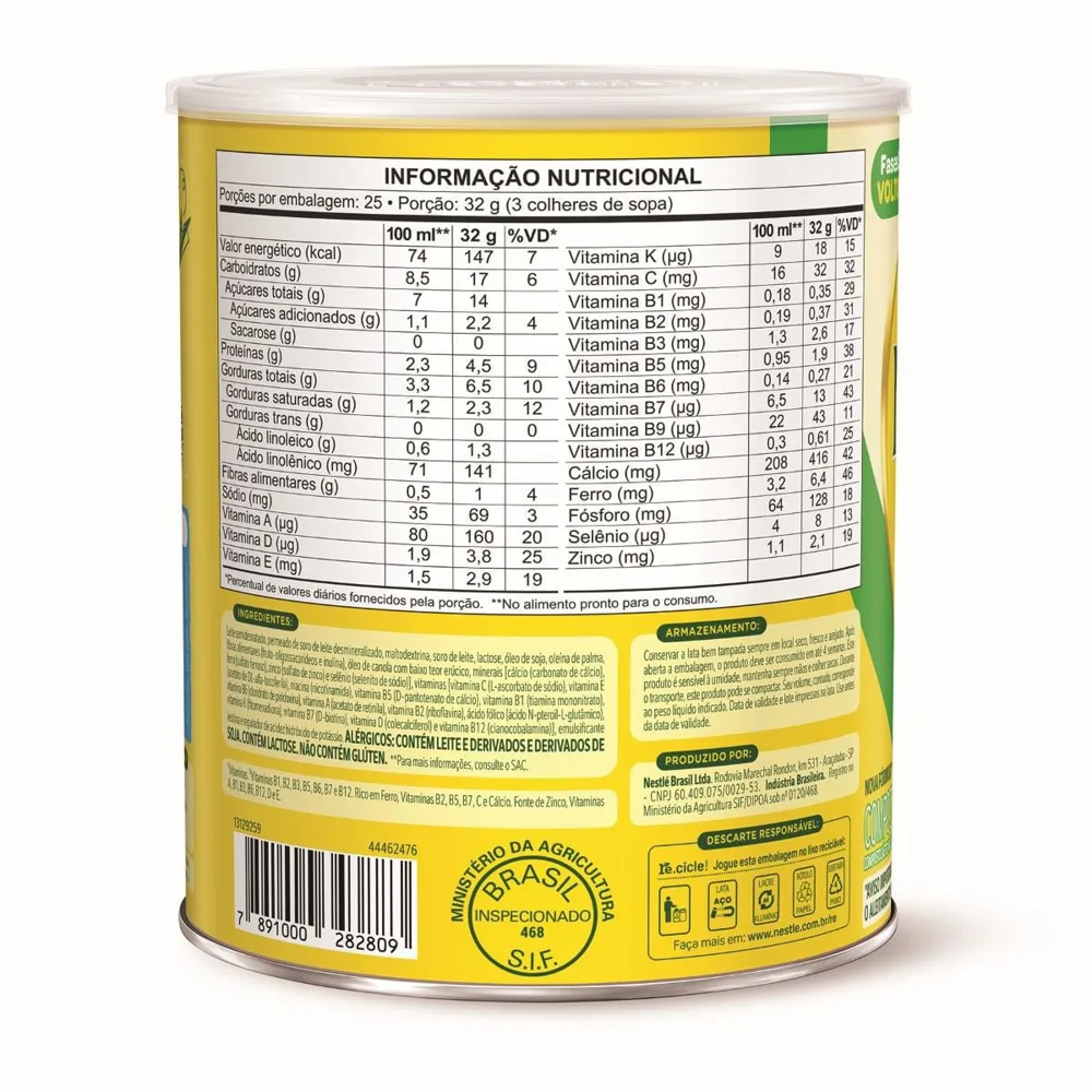 Composto Lácteo Infantil Ninho Fases 3+ 800g