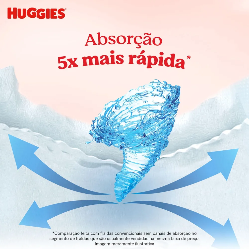 Fralda Descartável Huggies Máxima Proteção G 92 Unidades
