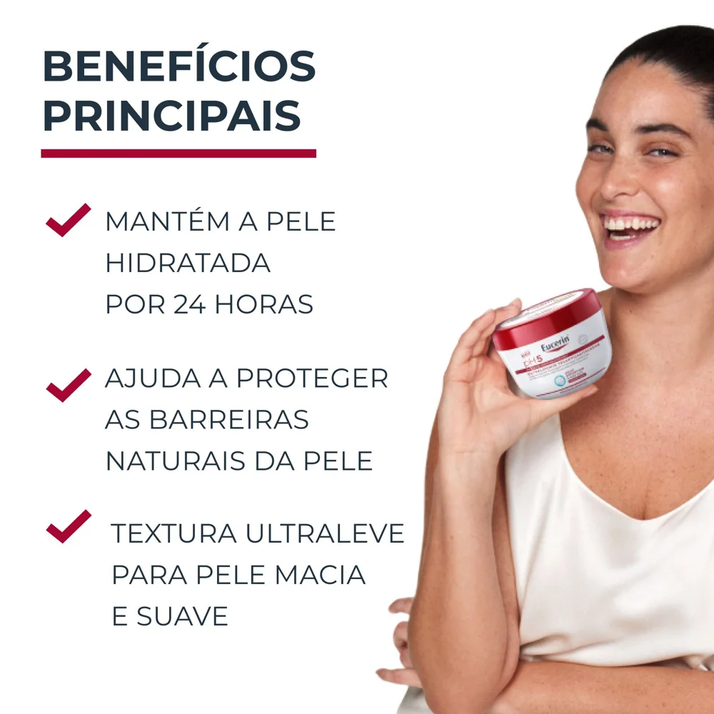 Creme Corporal Eucerin pH5 Gel Creme Hidratante com Dexpantenol 350g