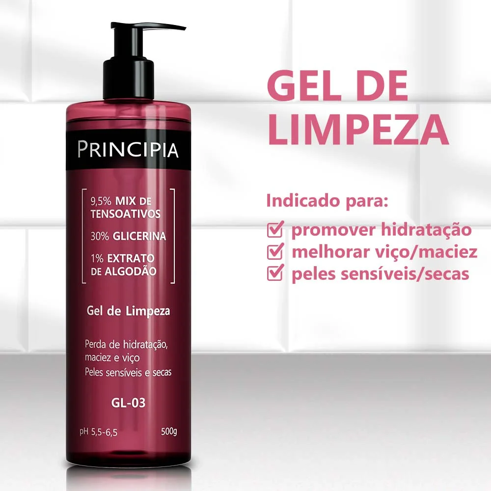 Gel De Limpeza Principia Peles Sensiveis E Secas gl-03 500ml