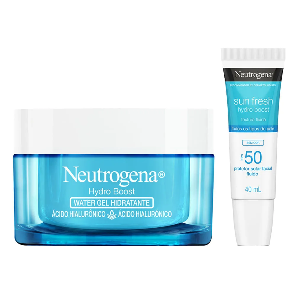 Kit Neutrogena Hydro Boost - Hidratante Facial 50g + Protetor 40ml