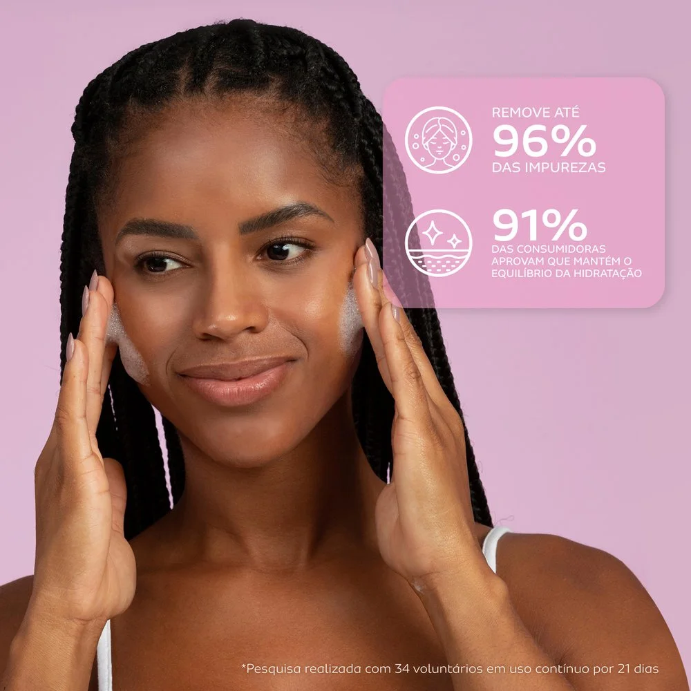 Gel de Limpeza Monange Facial Anti-Ressecamento com Ácido Hialurônico e Niacinamida 120g