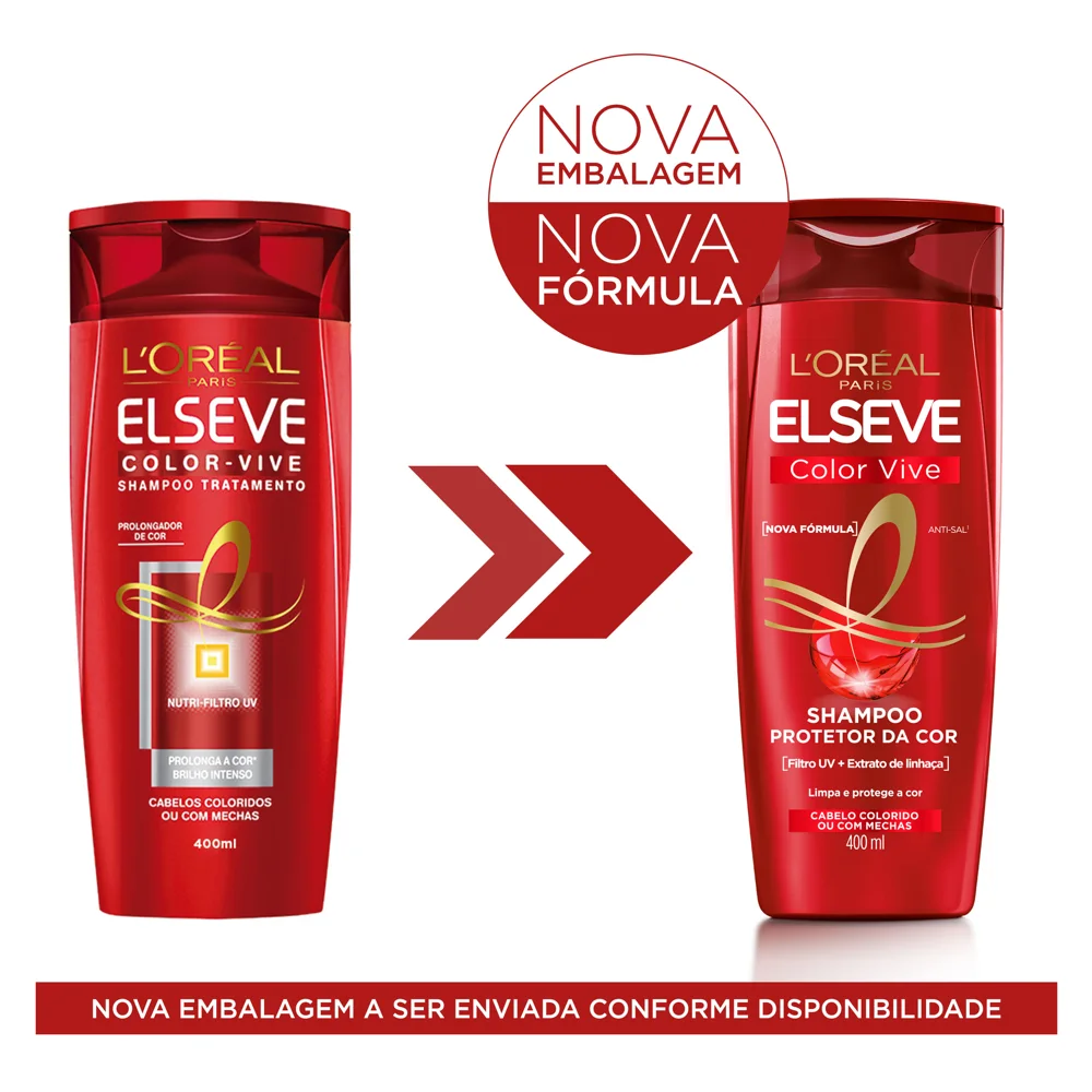 Shampoo L'Oréal Paris Elseve Colorvive 400ml