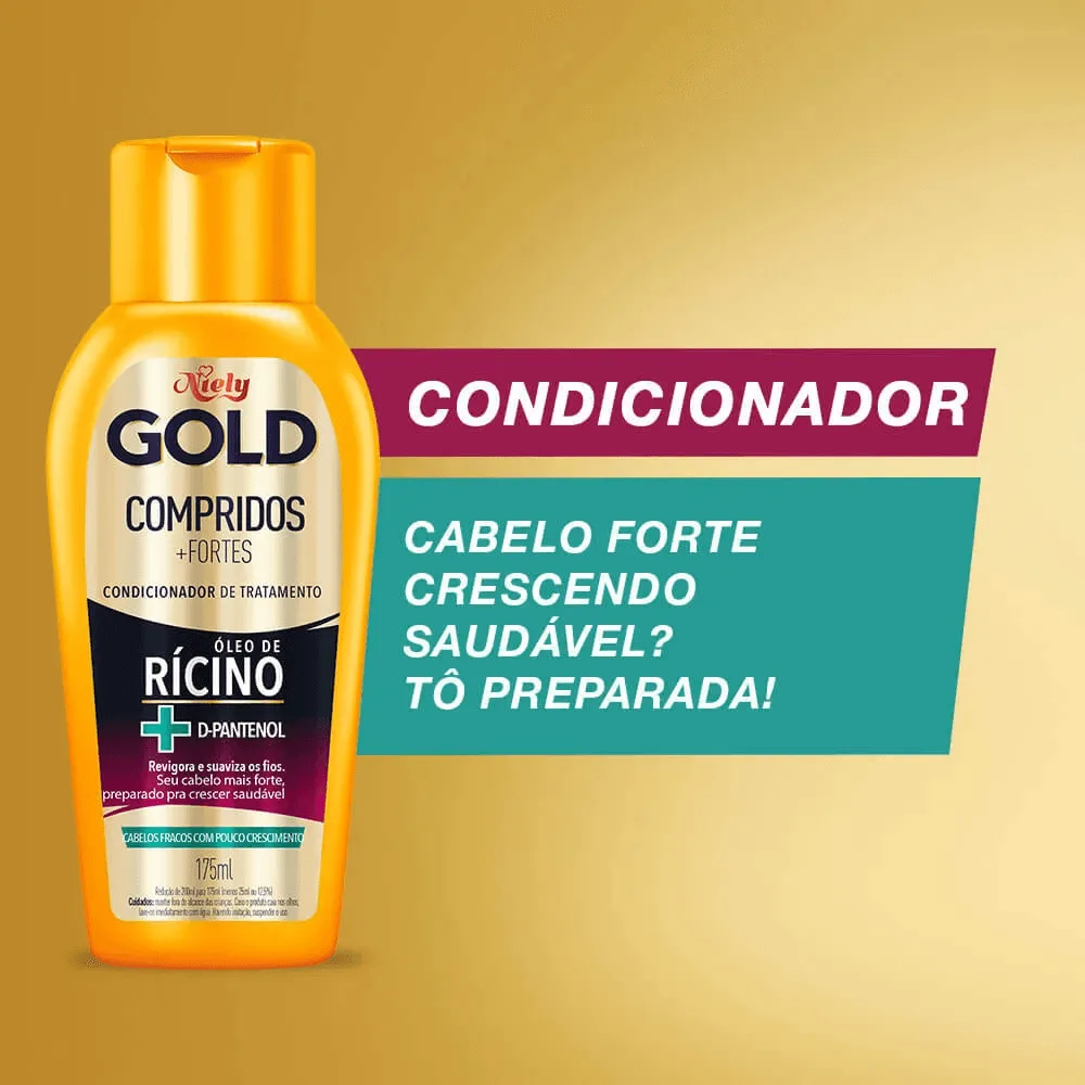 Condicionador Niely Gold Compridos + Fortes 200ml