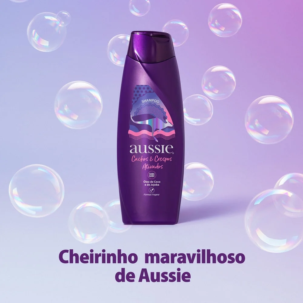 Shampoo Aussie Cachos e Crespos Ativados 360ml