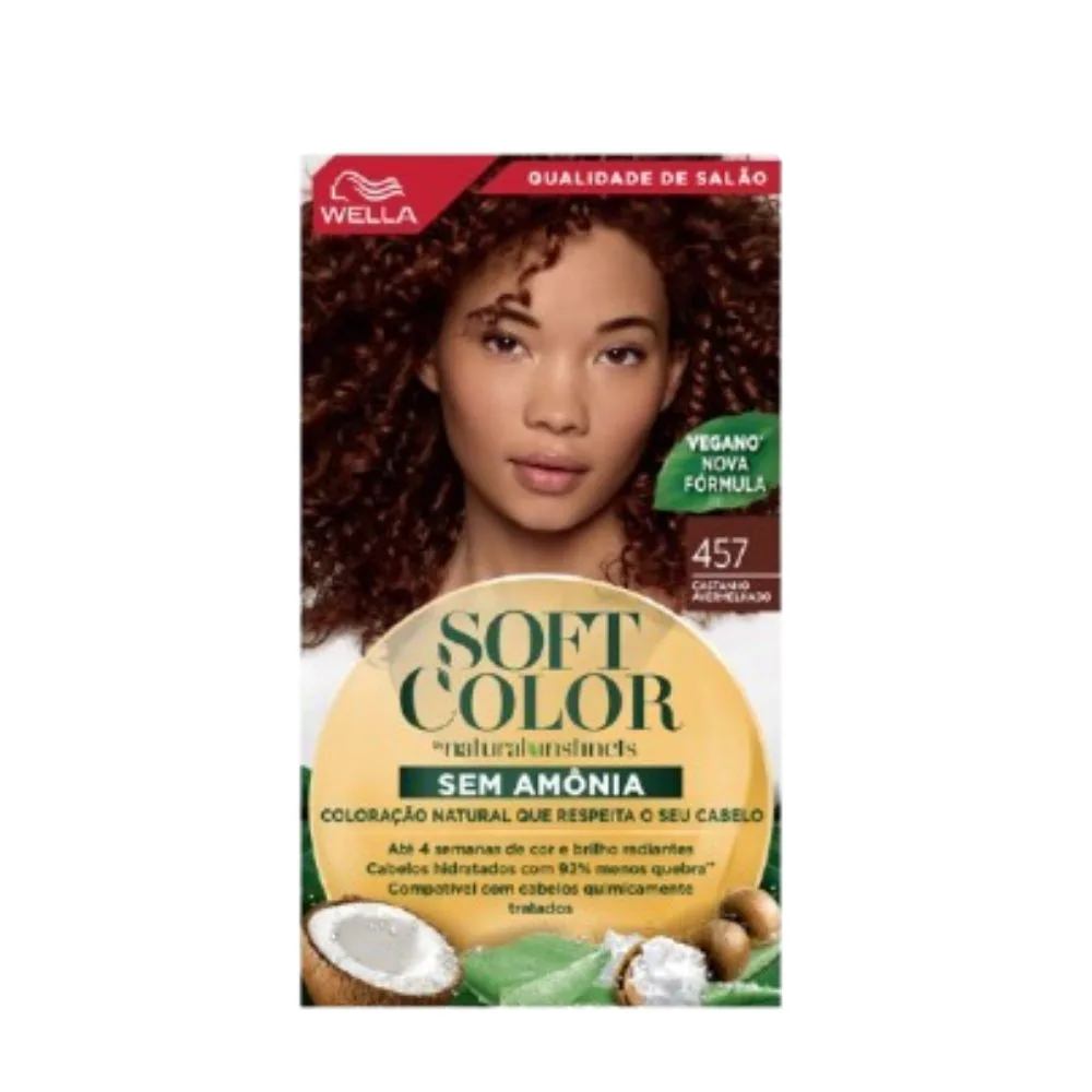 Tintura Soft Color Natural Instincts Castanho Avermelhado 457