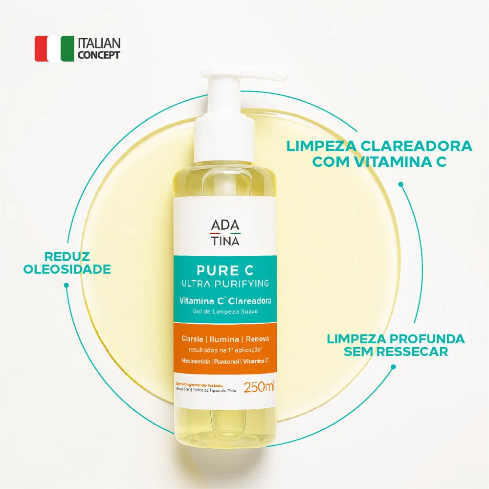 Kit Ada Tina Pure C FPS 50 e Gel de Limpeza Vitamina C
