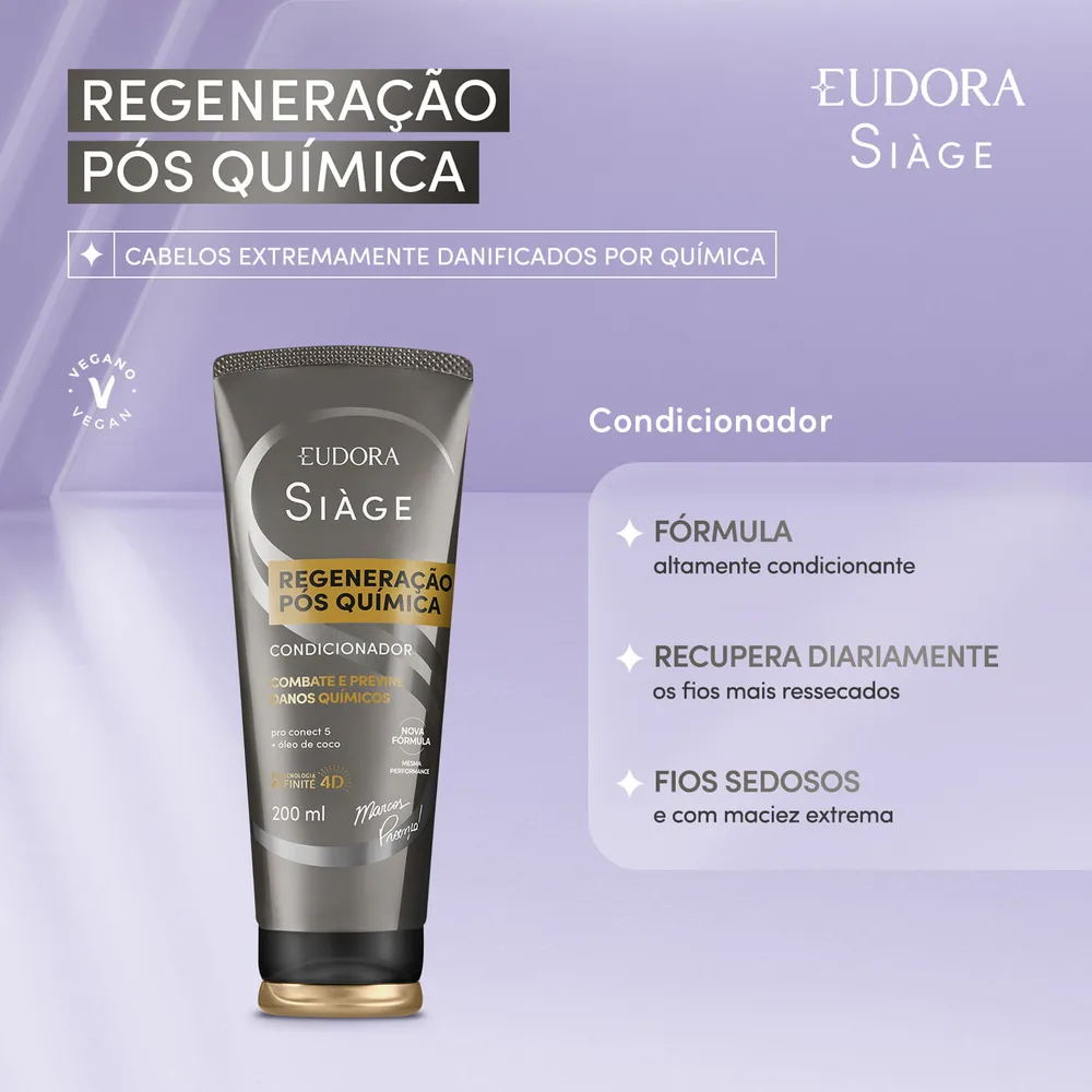 Condicionador Eudora siage regeneração Extrema 200ml