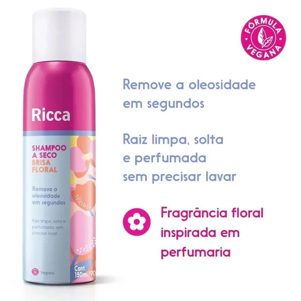 Ricca - Brisa Floral - Shampoo a Seco - 150ml