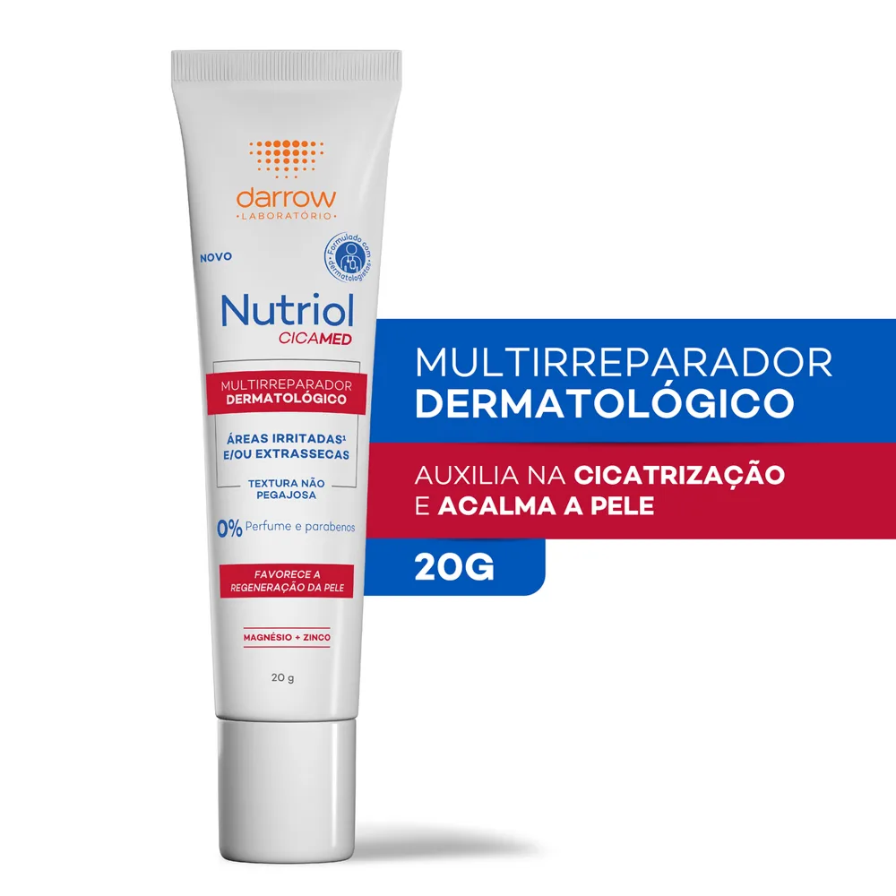 Creme Reparador Darrow Nutriol Cicamed Sem Perfume Magnésio e Zinco 20g