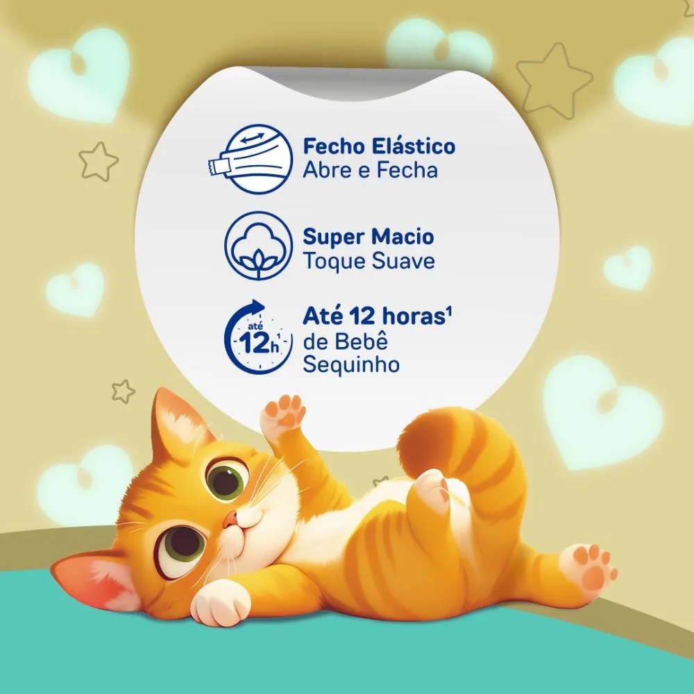 Fralda Amorável Premium P 74 Unidades