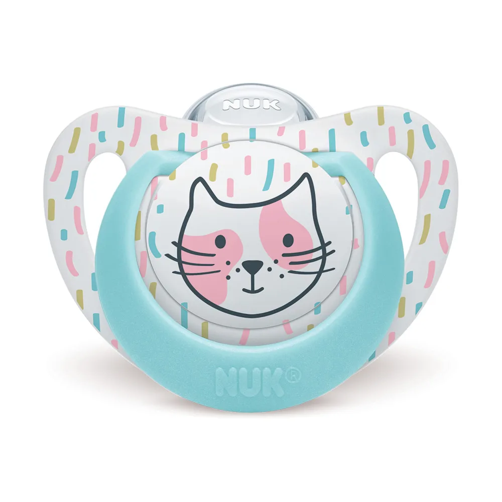 Chupeta NUK Genius Oral Fit +18 meses Soft Flex Silicone Rosa Tamanho 3 1 Unidade