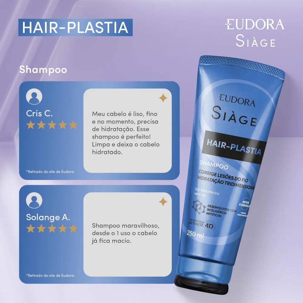 Shampoo Eudora Siàge Hair-Plastia 250ml