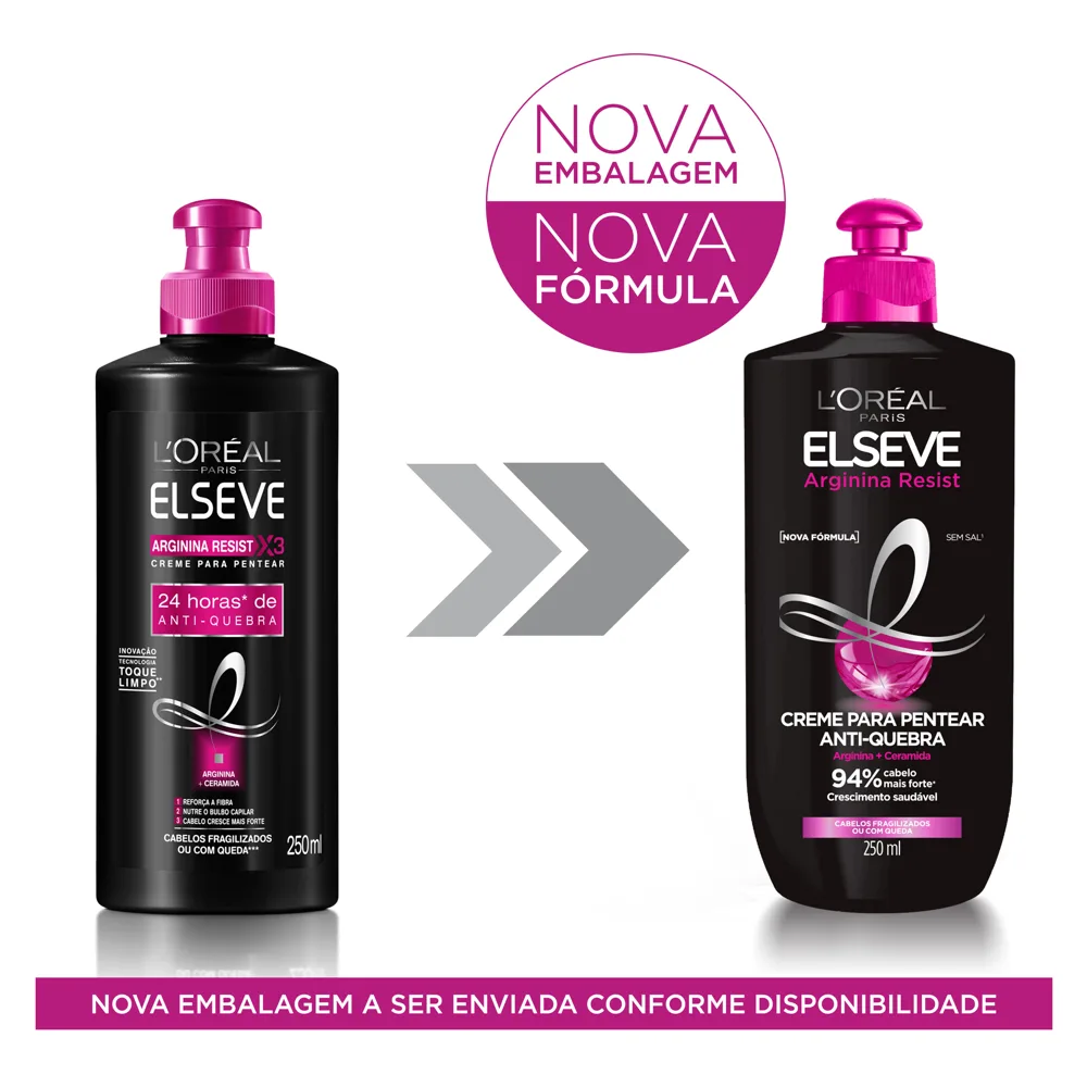 Creme de Pentear Elseve Arginina Resist Anti-quebra 250ml