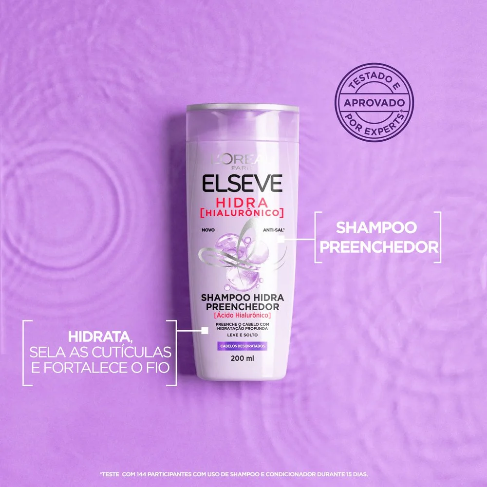 Shampoo Elseve Hidra Hialurônico Hidra Preenchedor 400ml