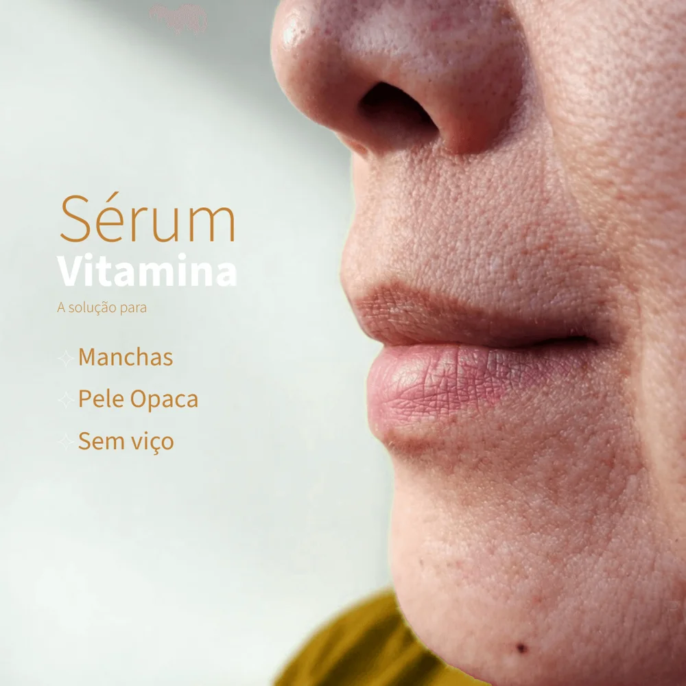 Kit 3 Sérum Vitamina C 15% Clareador Manchas