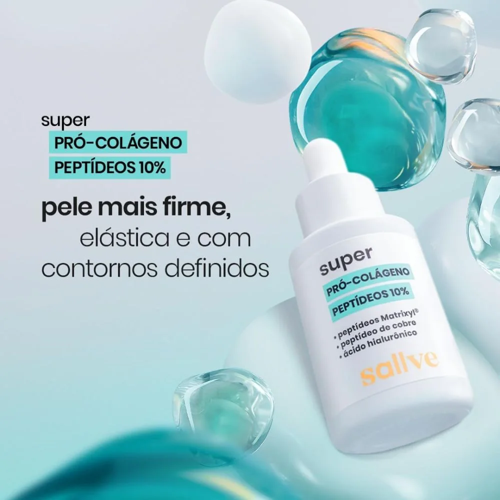 Sérum Facial Sallve Pró-Colágeno Peptídeo 10% 30ml