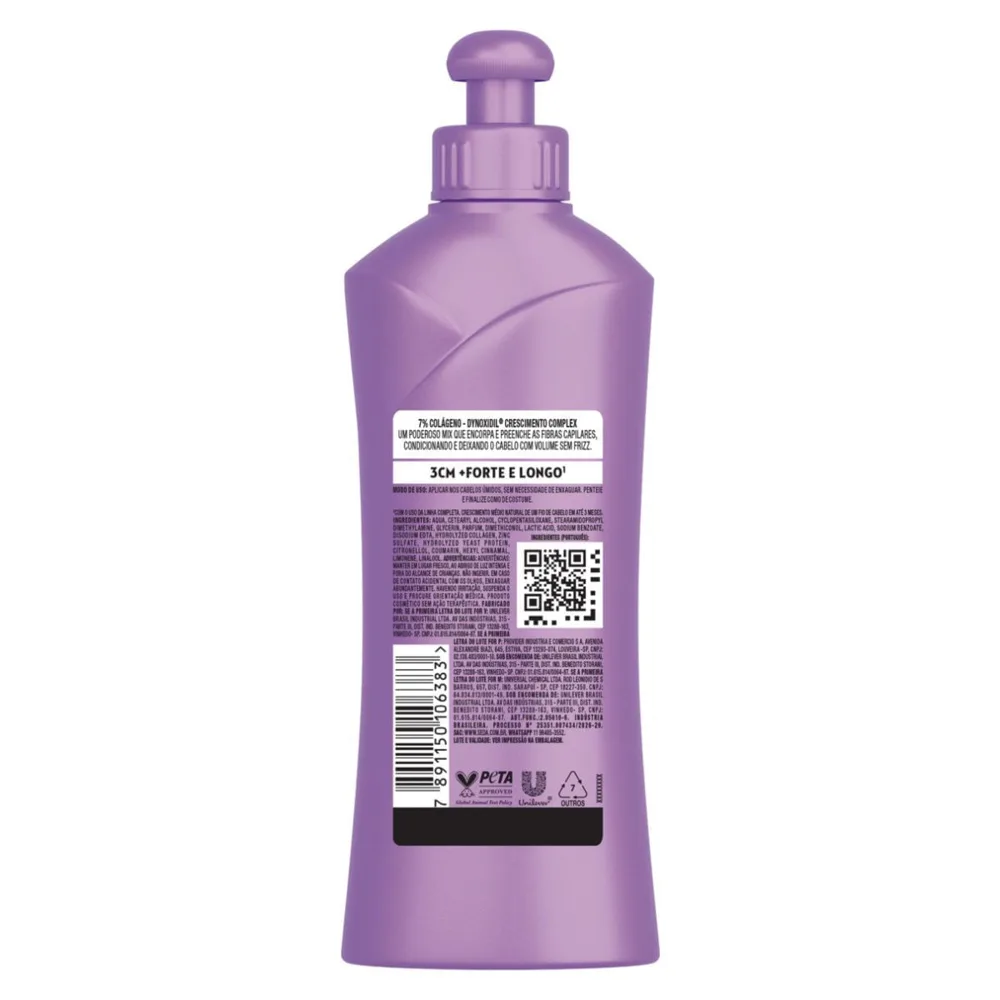 Creme Para Pentear Seda Mega Crescimento 300ml