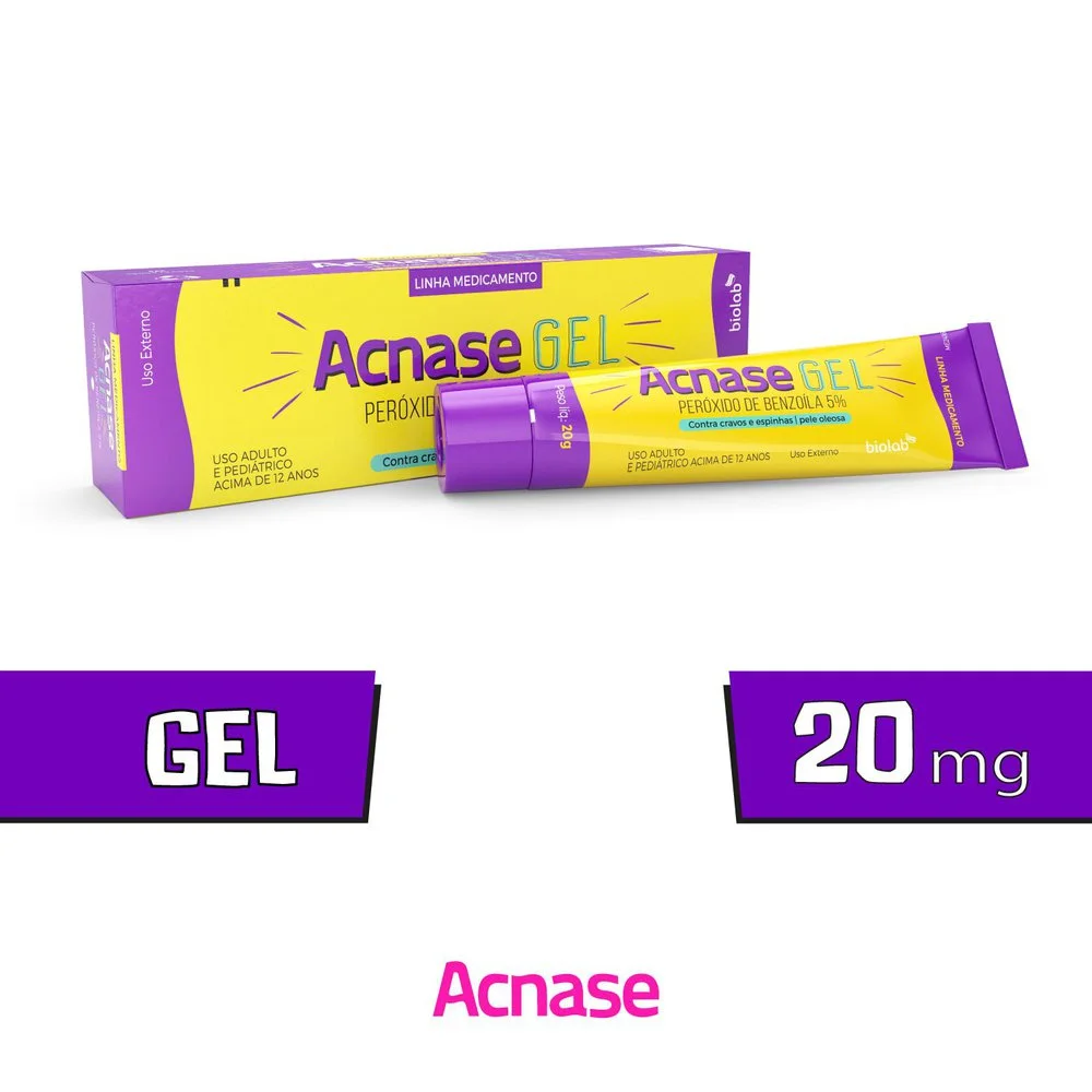 Gel Facial Acnase com Peróxido de Benzoíla 5% 20g