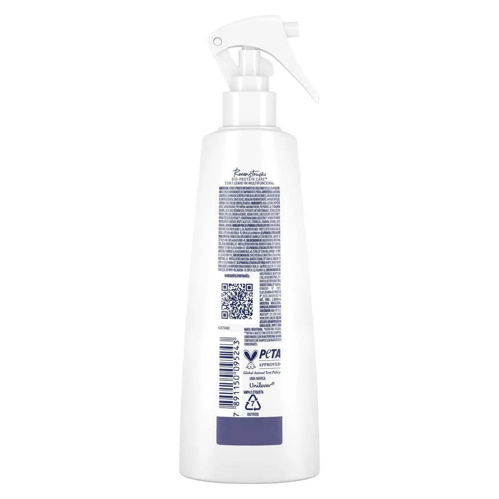 Leave-in Multifuncional Dove Reconstrução + 2% Queratina Complex 5 em 1 Spray 175ml